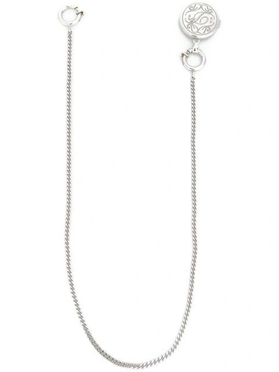 Shop Dsquared2 Locket Trouser Chain In Metallic