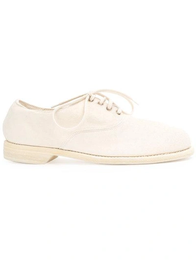 Shop Guidi Oxford Shoes In White