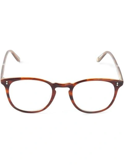 Shop Garrett Leight 'kinney' Optical Glasses In Brown