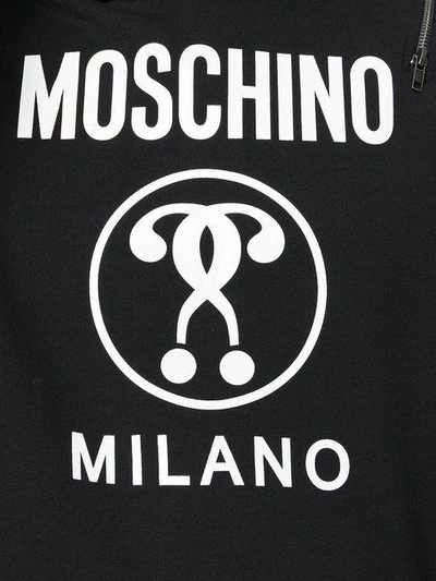 Shop Moschino Oversized Logo Hoodie