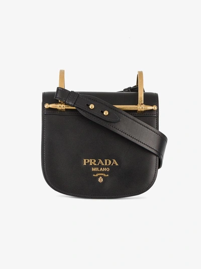 Shop Prada 'pionniere' Umhängetasche In Black