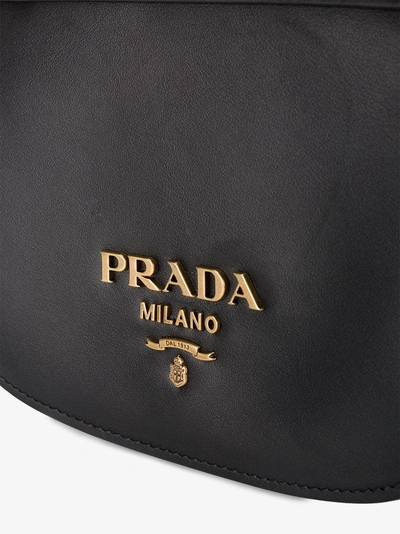 Shop Prada 'pionniere' Umhängetasche In Black