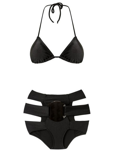 black triangle bikini set