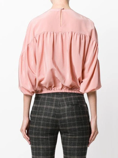 Shop Red Valentino Roll Sleeve Top