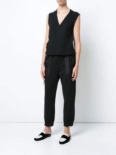 Shop Raquel Allegra Cropped Track Pants