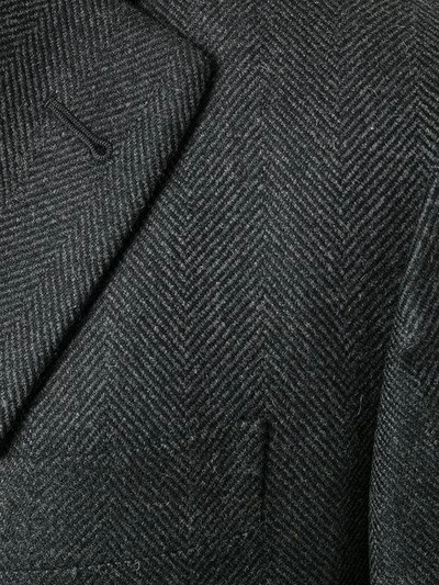 Shop Caruso Single Breasted Coat - Grey