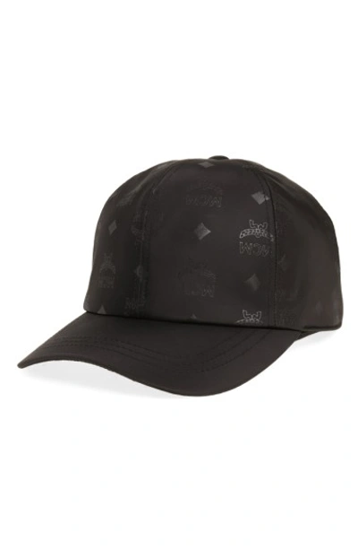 Shop Mcm Baseball Cap In Black
