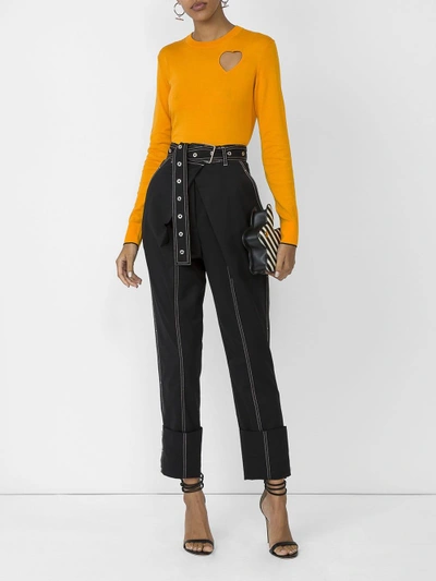 Shop Proenza Schouler Cuffed Straight Pant With Belt