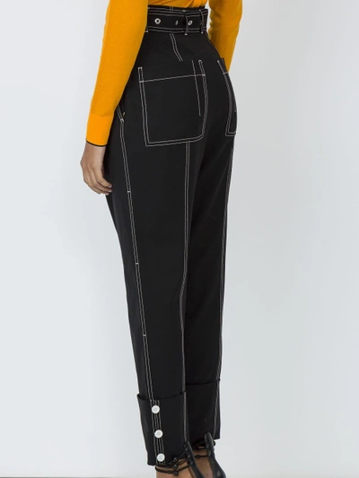 Shop Proenza Schouler Cuffed Straight Pant With Belt
