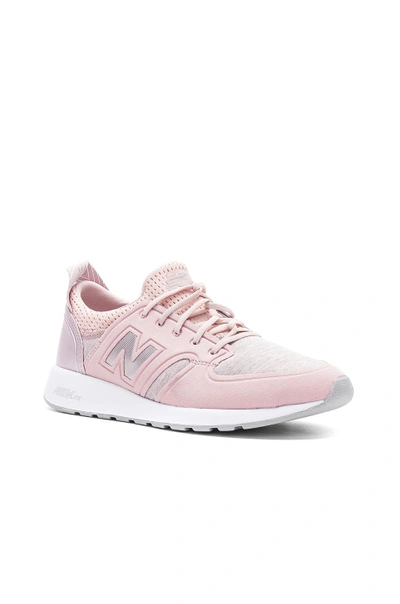 Shop New Balance 420 Sneaker In Faded Rose & Champagne Metallic