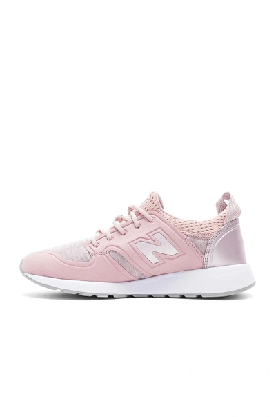 Shop New Balance 420 Sneaker In Faded Rose & Champagne Metallic