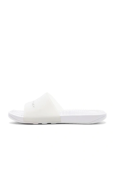 Shop Adidas By Stella Mccartney Adissage Sandal In White & Grey Four
