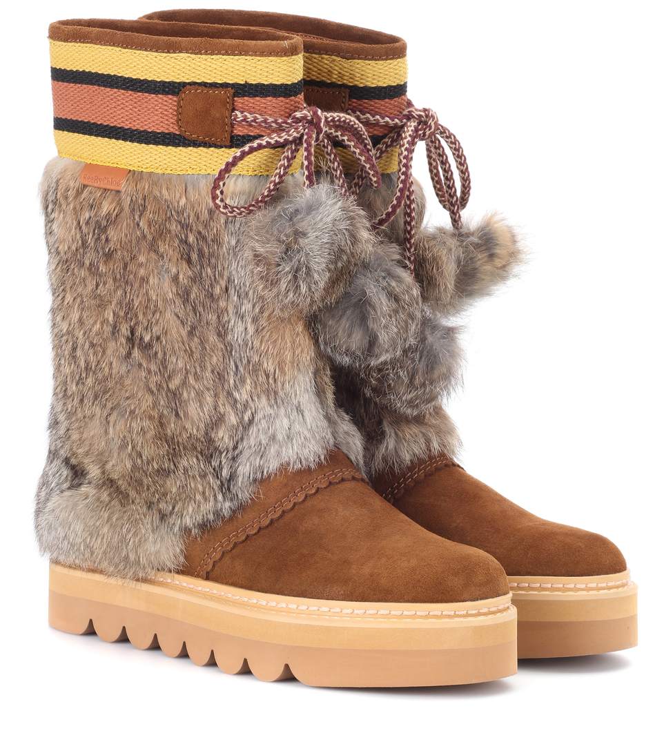 see by chloe fur boots