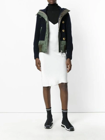 Shop Sacai Knitted Jacket