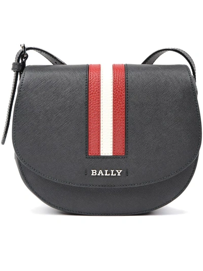 Shop Bally Supra Medium Crossbody Bag In Black