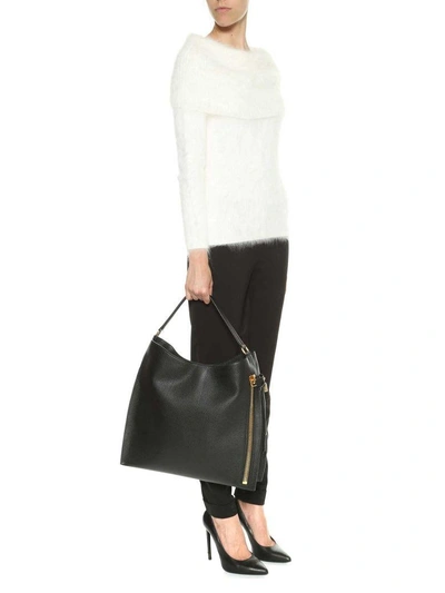 Shop Tom Ford 'alix Hobo' Shoulder Bag In Black