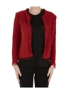 Iro Shavani Fringed Knitted Jacket In Grenadine