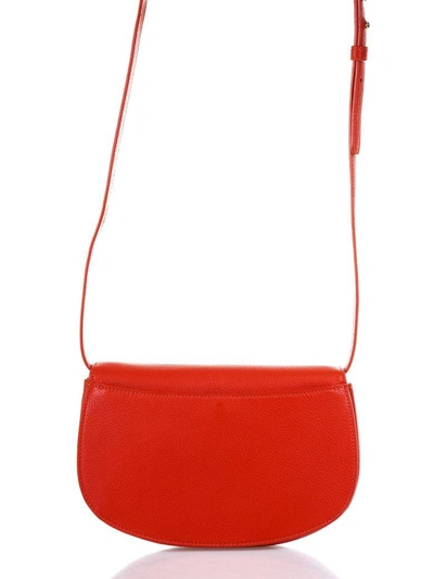 Shop Tory Burch Jamie Crossbody Leather Bag In Red