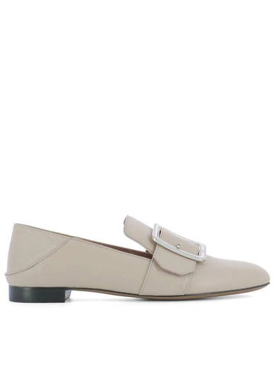 Bally Beige Leather Loafers