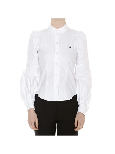 Shop Marc Jacobs Bishop Shirt In White