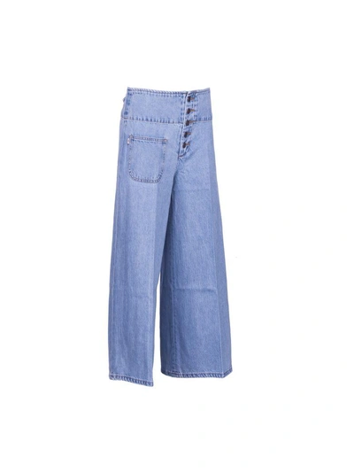 Shop Marc Jacobs Culotte Jeans In Light Blue