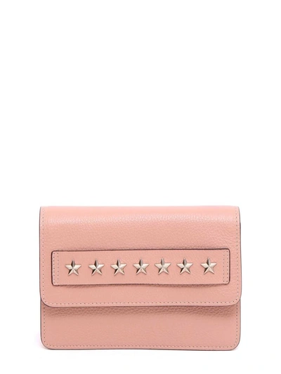 Red Valentino Cross-body Bag With Star Studs In Rosa