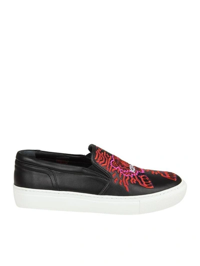 Shop Kenzo K-skate Sneakers X Géo Tiger Color Black