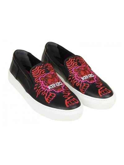 Shop Kenzo K-skate Sneakers X Géo Tiger Color Black