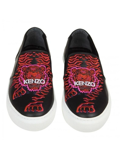 Shop Kenzo K-skate Sneakers X Géo Tiger Color Black