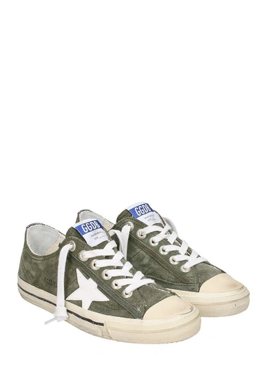 Shop Golden Goose V-star 2 Military Sneakers In Green