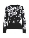 KENZO Kenzo Floral Leaf Cotton Sweater,F762TO55481899NOIR