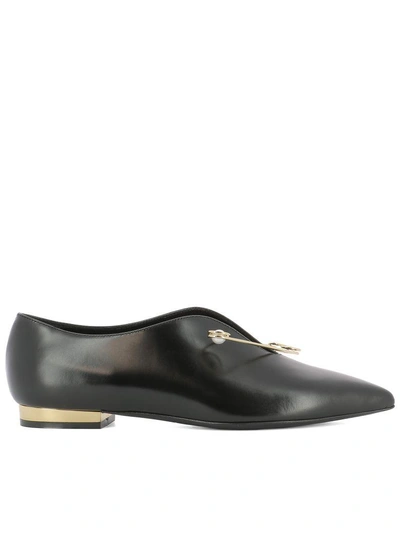 Coliac Black Leather Loafers