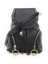 SEE BY CHLOÉ See by Chloé Mini Olga Leather Backpack,9S7922P349NR001BLACK