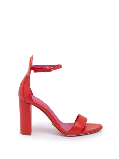 Shop Oscar Tiye Minnie Sandals In Red
