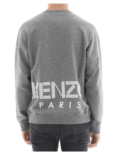 Shop Kenzo Grey Cotton Sweater