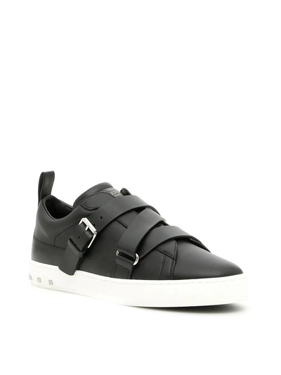 Shop Valentino V-punk Sneakers In Neronero