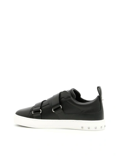 Shop Valentino V-punk Sneakers In Neronero