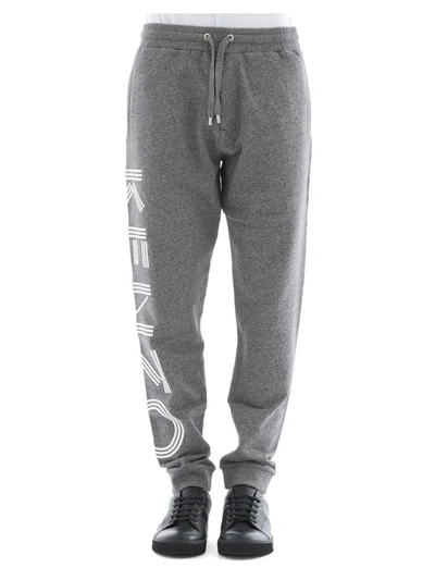 Shop Kenzo Grey Cotton Pants