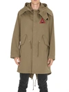 Givenchy Real Eyes-embroidered Cotton Parka In Light Kaki