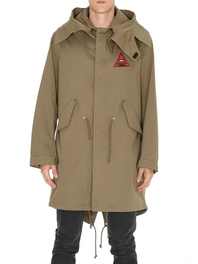 Shop Givenchy Parka In Light Kaki