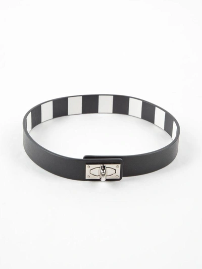 Shop Givenchy 2 Row Shark Bracelet In Black