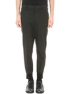 NEIL BARRETT BLACK COTTON ELASTIC TROUSER,7345462