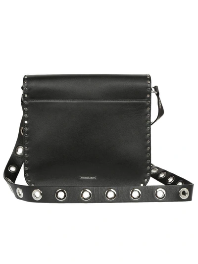 Shop Rebecca Minkoff Midnighter Messenger Shoulder Bag In Black