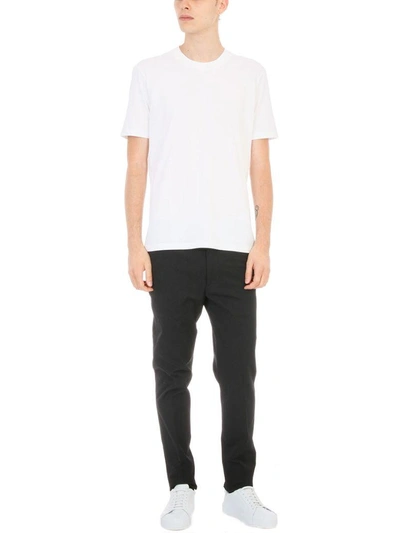 Shop Jil Sander White Basic Cotton T-shirt