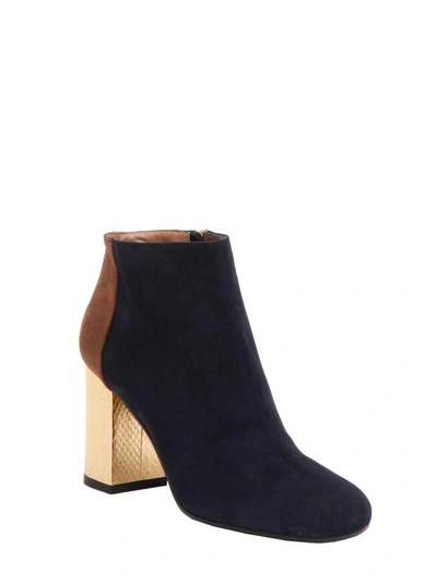 Shop Marni Ankle Boots In Blublack+marmot