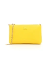 Dolce & Gabbana Small Pink Zip Pouch In Giallo Sole|giallo