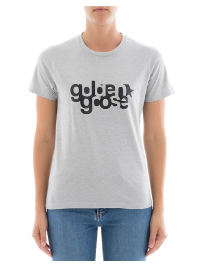Shop Golden Goose Grey Cotton T-shirt