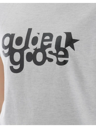 Shop Golden Goose Grey Cotton T-shirt