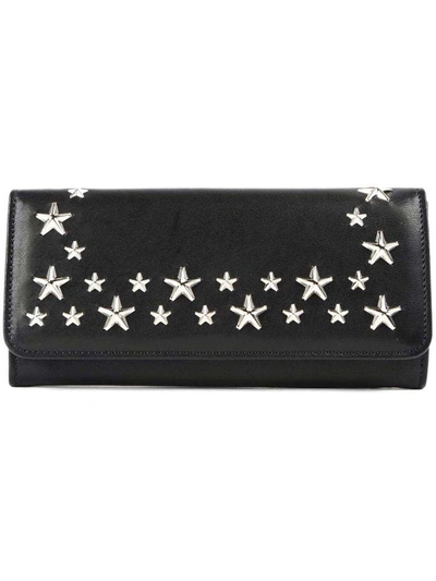 Shop Jimmy Choo Nino Continental Wallet In Black