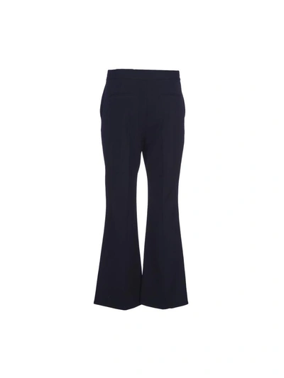 Shop Stella Mccartney Black Angela Cropped Trousers